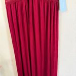 Alcea Rosea Luxurious Burgundy Lace Chemise nightgown size medium Red Photo 3