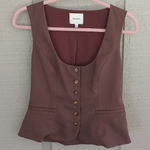 Reformation  Brown Button-Down Top Photo 0