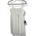 NWT Lulus White Swiss Dot Mini Babydoll Dress Photo 5