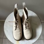 Dr. Martens Dr. Doc Martens Danica White Creme Leather 8 Eye Lace Up Combat Boots Size 7 Photo 10