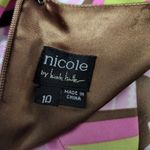 Nicole Miller Nicole by  Abstract Medallion Patchwork Sheath Dress Size 10 Photo 6