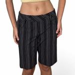 Loft Black & white striped shorts capri fit Photo 3