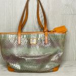Dooney & Bourke Vintage green metallic  Snakeskin Purse / bag handbag Photo 13