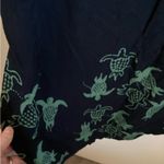 🌞Sunset Rose Short Sleeve Black w/Green Turtle Hawaiian Style Maxi Dress A Green Size undefined Photo 4