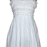 American Eagle Summer Dream White Lace Smocked Tank Dress Boho XS Summer Photo 0