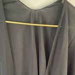 Jessica McClintock  Black Poncho with Red Floral Design Photo 5