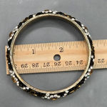 None Black Floral Rhinestone Gem Costume Boho Bracelet Fashion Jewelry Retro JB4-17 Photo 4