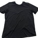 Fabletics  Shirt Womens Medium Black Vivienne Split Back‎ Tee Photo 1