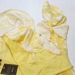 Michael Costello  x REVOLVE Sabrina Mini Dress in Yellow & White Large Photo 14