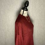 Elegant Maroon Oversized Sweater Size Medium Red Photo 3