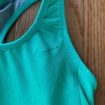 Nike teal and gray racerback  athletic workout top Photo 3