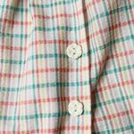 Vintage Womens Cape Cod Sportswear White Plaid Wrap Skort/Skirt & Shirt Set Sz S Photo 9