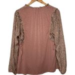 Anthropologie Dolan Miramar Pink Leopard Blouse Size Small Photo 8