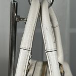 Michael Kors Julia Large Leather Satchel Cream Off White Gold Shoulder Bag Photo 7