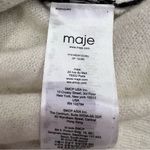Maje  White Sweater with Black Lace Photo 6
