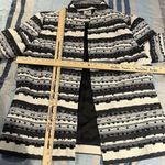 Chico's  women's sz 2 Sequin striped black & white blazer jacket NWT Photo 2