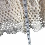 Ultra Pink Womens Crochet Lace Top XL Cream Open Knit Layering Tank Cottage Boho Chic Photo 9