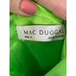 Mac Duggal NWT One Shoulder Bow Asymmetrical Hem Gown in Spring Green Size 4 Photo 3