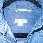 Merona  Blue Denim Button Front Shift Dress Size XS Photo 2