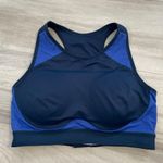 Crane Two Tone Blue Full Coverage Sports Bra With Adjustable Back Photo 6