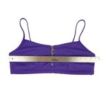 Revamped Dark Purple Ribbed Bikini Top Size XL Photo 2