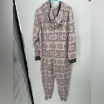 Kinsey fleece, PJs size medium, pink, and gray with hood and ears Photo 5