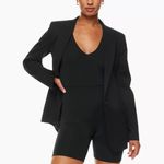 Aritzia babaton Contour V-Neck Romper black xs Photo 2