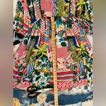 LULALIFE L Australian Boho Boutique Tropical Dress Green Size L Photo 11