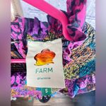 Farm Rio  Women's Rainbow Mix Printed Mock Neck Crop Top || small Photo 8
