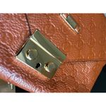 Valentino By Mario Valentino Isabelle Dollaro Leather Crossbody BrownstoneGilt W Brown Photo 11
