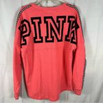 PINK - Victoria's Secret Victoria’s Secret PINK Thick Long Sleeve Hot Pink & Black Shirt Sweatshirt XS Photo 1