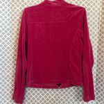 Tommy Hilfiger  hot pink navy velour zip‎ up jacket women’s size medium M Photo 4