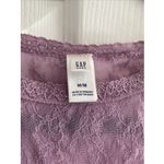 Gap Women's Medium Y2K Purple Lace Sheer Top Etherial Feminine Whimsy Fairy Fest Photo 1