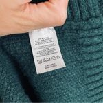 Loft Lattice Cable-knit Turtleneck Poncho Hunter Green size M/L Photo 9