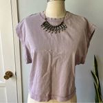 ZARA -•Dusty Lavender Muscle Sweat-T•sz M Photo 4