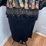 Citron Japanese Style Skirt Set Black EUC Sz L/XL Silk Asian Inspo Tunic Size L Photo 2