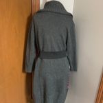 Notations Beautiful grey sweater dress with belt Photo 2