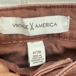 Vintage America Wonderland Skinny Raw Hem Ankle Jeans Size 28 Photo 6