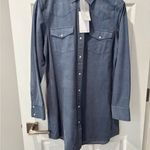 Dear John  Rory Dusty Blue Corduroy dress size Small Photo 6