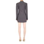 PRISCAVera Mini Jacket Dress in Charcoal Medium New Womens Mini Blazer Black Photo 9
