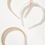 Anthropologie  Pearl Headbands, Set of 3 (NEW - Color Pearl) Photo 1