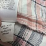 One World Womens Cardigan Medium Plaid Lace Back Open Drape Front Waterfall Photo 3