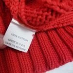 White + Warren 100% Cotton Ribbed Cable Knit Sweater Turtle Neck Photo 7