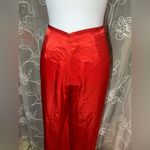 Vintage Red Silk Pants Photo 1