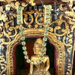 Vintage green rhinestone sweater clip Photo 8