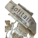 Solitaire Ivory Embroidered Lace Racerback Tank Top Medium Photo 5