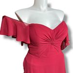 Morilee Madeline Gardner Formal Maxi Dress Sweetheart Flutter Sleeve Bridesmaid Red Size 18 Photo 1