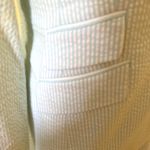 Bloomingdale’s Seersucker dress with matching blazer. Sky blue/ white. Size 6P. Blue Photo 10