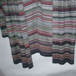 Rachel Zoe Nic & Zoe M Oversized Knit Earth Colors Striped Open Cardigan Duster Top Photo 1
