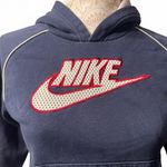 Nike Silver Tag Y2K Navy Blue, Red, and Grey  Hoodie Women's Size Small Photo 2